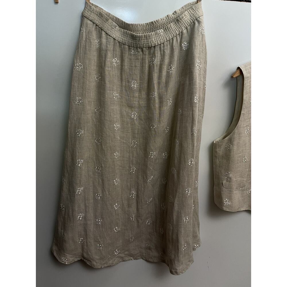 Vntg Talbots Talbots Skirts | Talbots Linen Midi … - image 3